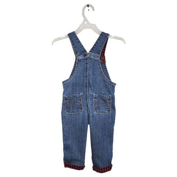 CARTER'S Stretchy Denim Overalls Sz 18m - Picture 2 of 8